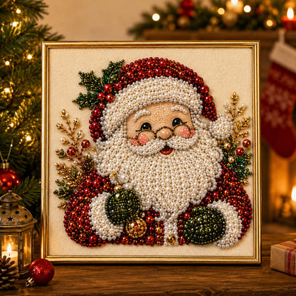🧘Avslappende og nybegynnervennlig – 🎨💎DIY-julekunstsett med perler og diamanter