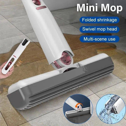 🎉Sammenleggbar, håndvaskbar mini-mopp