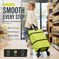 🧳 2-i-1 sammenleggbar handlekurv – Stor kapasitet og slitesterkt Oxford-stoff – Perfekt til matbutikken, markedet, camping og reiser 🌿