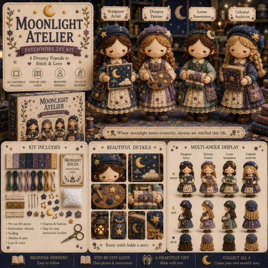 💕Heit salg 50 % RABATT❤️‍🔥Tiny Worlds-kolleksjonen – Lappeteknikk DIY-settserie