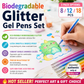 💥 Siste dag! Spesialsalg 🎁Glitter Gelpennsett – Smidig skriving 🎨