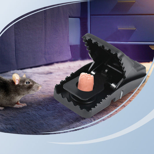 🐀 KJØP 1 - FÅ 1 GRATIS! ✨ Gjenbrukbar Rottefelle - Svært Følsom Utløser, Trygg for Barn/Pets, Miljøvennlig Design 🏡🔧