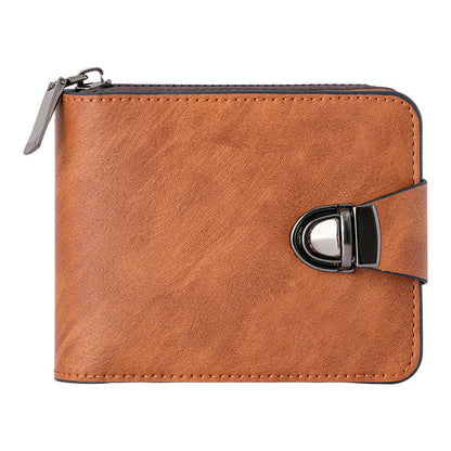 🔥 Begrenset Tid 50% RABATT💼Vintage Kompakt Lommebok Med Glidelås | Klassisk Utseende & Slitesterk Bruk✨🔝