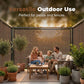 ❄️Sommerfrisk 50 % rabatt!☀️UV-bestandig skyggeduk for hage og terrasse – pustende solskjermnett med forsterkede kanter