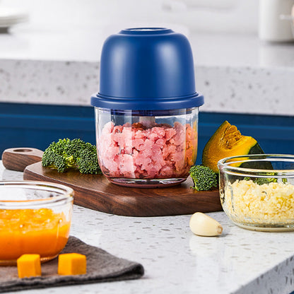 🏆 🏆 Last Day Special Price! ⏰Cordless Multifunctional Mini Electric Food Processor, Wireless Portable Kitchen Chopper for Minced Meat, Garlic & Baby Puree, Fast Food Prep Kitchen Helper