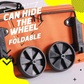 🧳 2-i-1 sammenleggbar handlekurv – Stor kapasitet og slitesterkt Oxford-stoff – Perfekt til matbutikken, markedet, camping og reiser 🌿
