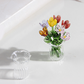 🌷 Sett med blomstervaser i glass – fargerike, kompakte og vedlikeholdsfrie for alltid!
