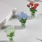 🌷 Sett med blomstervaser i glass – fargerike, kompakte og vedlikeholdsfrie for alltid!