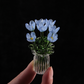 🌷 Sett med blomstervaser i glass – fargerike, kompakte og vedlikeholdsfrie for alltid!