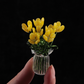 🌷 Sett med blomstervaser i glass – fargerike, kompakte og vedlikeholdsfrie for alltid!