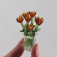 🌷 Sett med blomstervaser i glass – fargerike, kompakte og vedlikeholdsfrie for alltid!