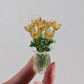 🌷 Sett med blomstervaser i glass – fargerike, kompakte og vedlikeholdsfrie for alltid!
