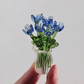 🌷 Sett med blomstervaser i glass – fargerike, kompakte og vedlikeholdsfrie for alltid!