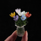 🌷 Sett med blomstervaser i glass – fargerike, kompakte og vedlikeholdsfrie for alltid!