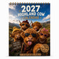 🏅 2000 solgt på 3 dager – vær rask! 2027 Veggkalender med høylandskyr