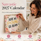 📅 Morsom veggkalender 2027 for kvinner ✨🌸 Elegante akvareller | Premiumpapir | Perfekt gave | Over 50 000 solgte | 50 % RABATT