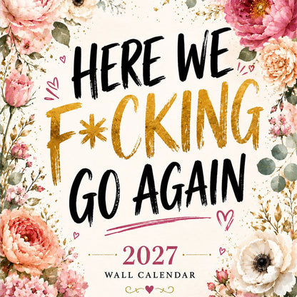 📅 Morsom veggkalender 2027 for kvinner ✨🌸 Elegante akvareller | Premiumpapir | Perfekt gave | Over 50 000 solgte | 50 % RABATT